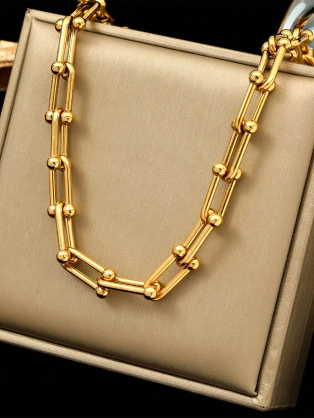 Gold or silver Women's Stainless Steel Chain Necklace